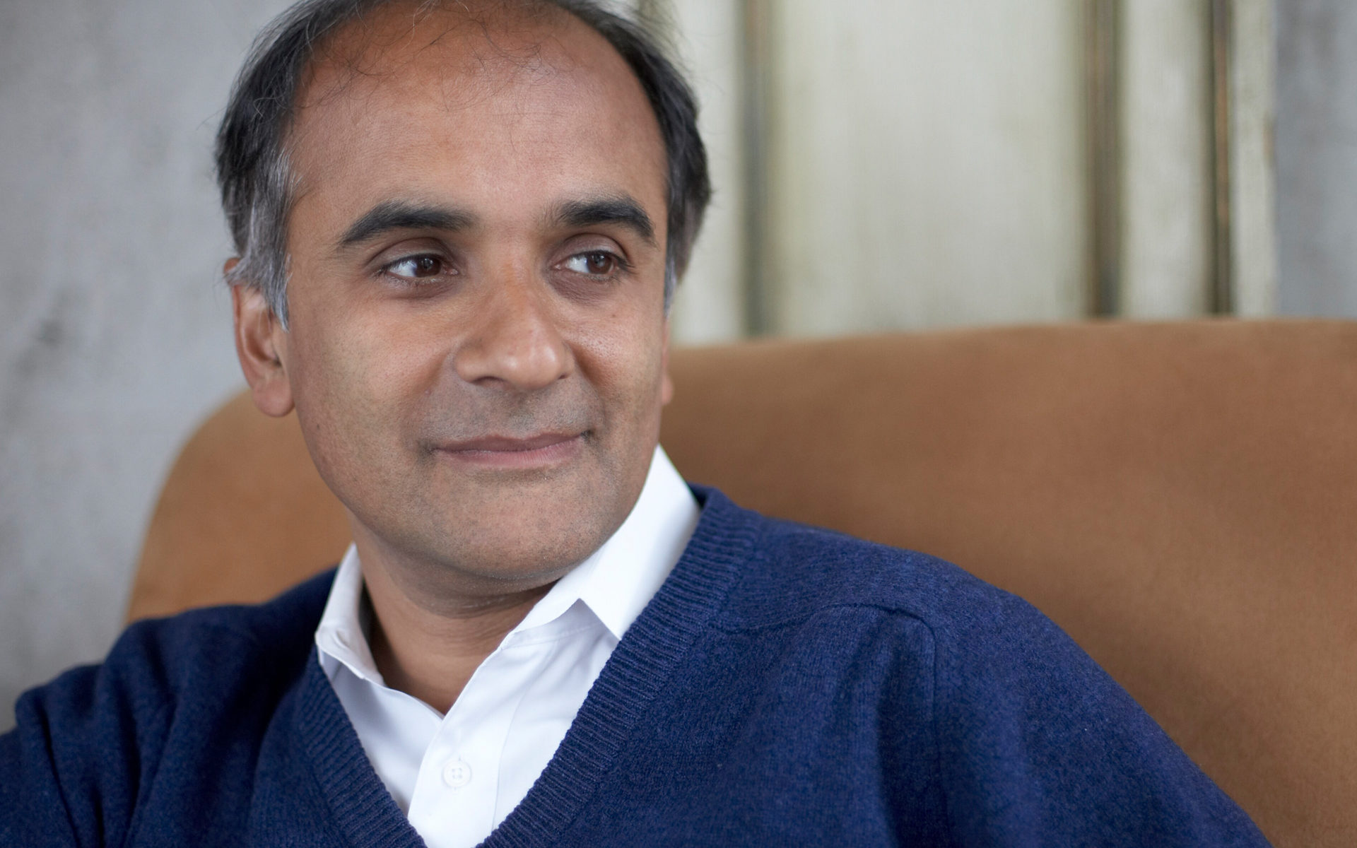 A photograph of the author Pico Iyer