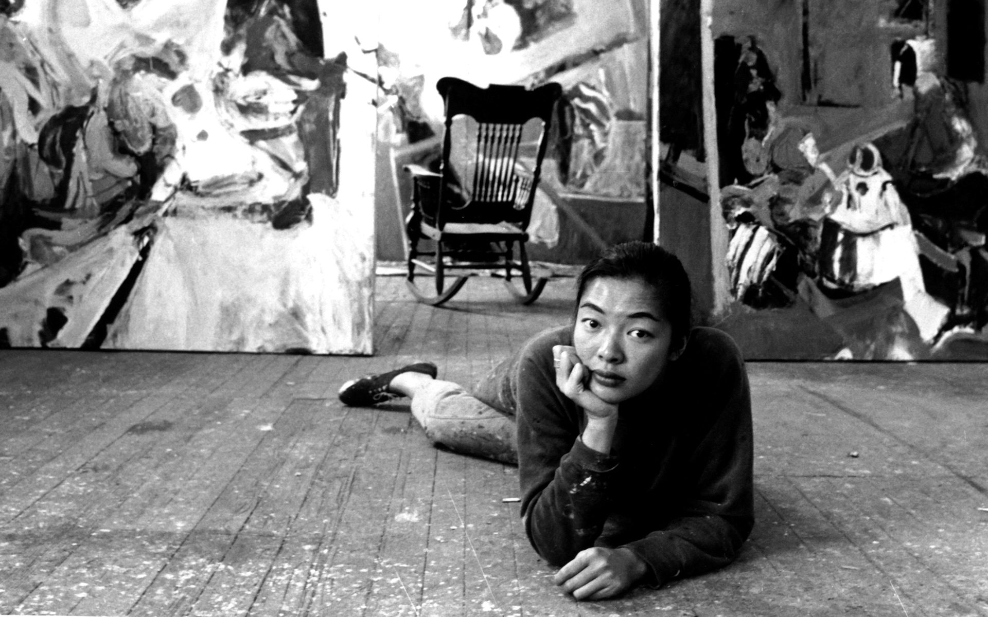 Bernice Bing in her studio